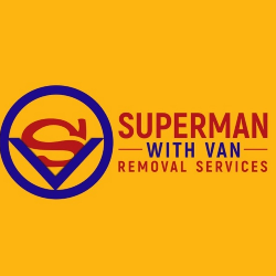 Superman with a van logo